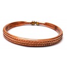 Designer Copper Brass Cap Adjustable Bracelet Kada Kadaa Band Cuff Wristlet Wristband Men Women