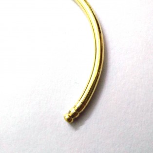 SLIM Brass Rounded Bracelet Cuff Kada Kadaa Bangle Wristlet Sikh Men Women 10