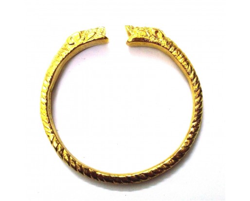 Slim Designer Brass Bracelet Cuff Kada Kadaa Band Men Women Fashion Classy 5