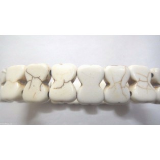 DOG LOVERS BONE - Off White Stretchable Bracelet Wristband Band Gift Fits All