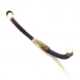 Faux Leather Magnetic Clasp Buckle Cuff Bangle Bracelet Wristlet Wristband EA342