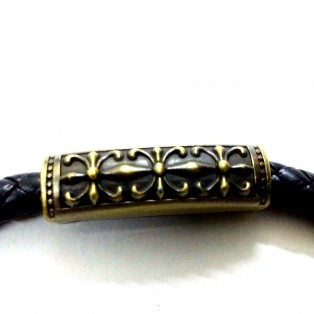 Faux Leather Magnetic Clasp Buckle Cuff Bangle Bracelet Wristlet Wristband EA343