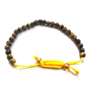 TIGER EYES Beaded Stretchable Bracelet Wristband Wristlet - Healing Stone Yoga