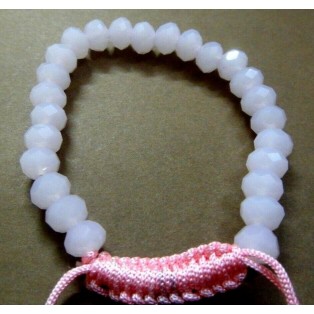 Rose Quartz Stretchable Bracelet Wristband Wristlet Prayer Meditation Yoga Luck