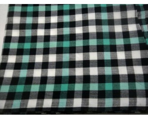 One yard Cotton Fabric - Black, White and Green - Party Prom Dresses Furnishing