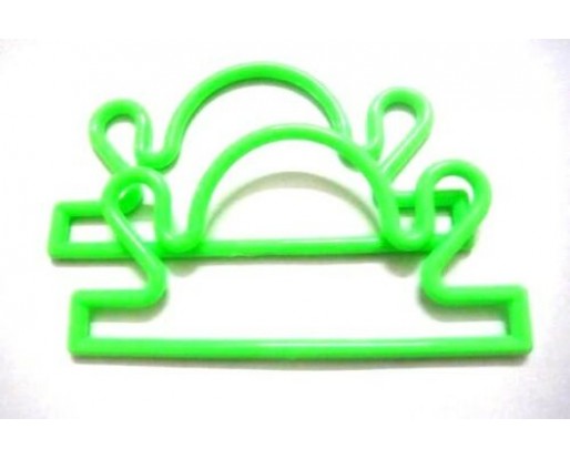 2 Green Plastic Handles 8 inches x 4 inches For Purse Bag