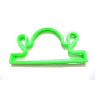 2 Green Plastic Handles 8 inches x 4 inches For Purse Bag