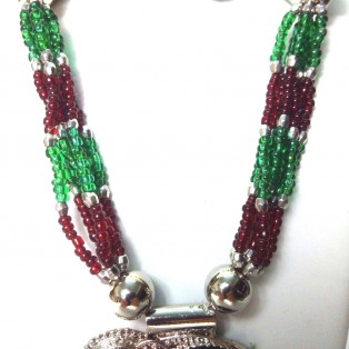 Set of Silver Oxidized Necklace Mala Earrings Jhumka Choker Jewelry Tribal Boho Chic A19