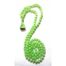 Knotted Green Quartz Meditation Mala Necklace Bracelet Handmade Fashion Yoga