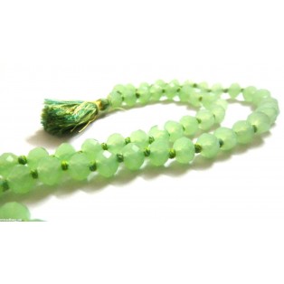 Knotted Green Quartz Meditation Mala Necklace Bracelet Handmade Fashion Yoga
