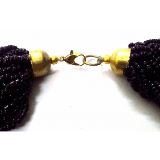 Necklace Seed Beads Handmade Jewelry Ethnic Boho Chic Fusion Choker Collar EA324