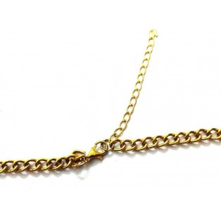 Necklace Bib Fringe Chain Gold Oxidized Jewelry Ethnic Boho Fusion India EA337