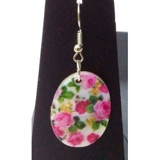 Seashell Sea Shell Necklace Printed Pendant Earring Jewelry Beach Party Wear 404