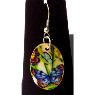 Seashell Sea Shell Necklace Printed Pendant Earring Jewelry Beach Party Wear 397