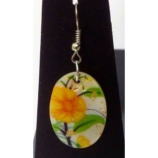 Seashell Sea Shell Necklace Printed Pendant Earring Jewelry Beach Party Wear 401