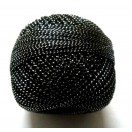 Black with Silver Lurex - Size 20 - 20 gms - Cotton Yarn Thread Crochet Embroidery Knitting	