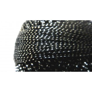 Black with Silver Lurex - Size 20 - 20 gms - Cotton Yarn Thread Crochet Embroidery Knitting	