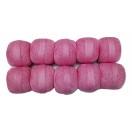 BABY PINK - Lot Set of 10 - 100% Cotton Mercer Yarn Thread - For Crochet Lace Knitting Embroidery Trim - 1300+ Yards - 200 Grams