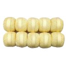 CREAM - Lot Set of 10 - 100% Cotton Mercer Yarn Thread - For Crochet Lace Knitting Embroidery Trim - 1300+ Yards - 200 Grams