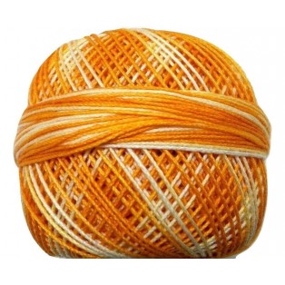 SHADED MULTI COLOR - LOT SET of 10 - 100% Cotton Mercer Yarn Thread - Crochet Lace Knitting Embroidery (10 Balls - 200 Grams)