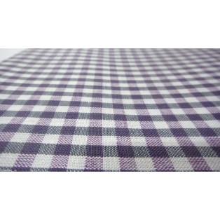 Men's Sarong 100% Cotton Lungi Dhoti Mundu Fabric Classy Checks - Purple White