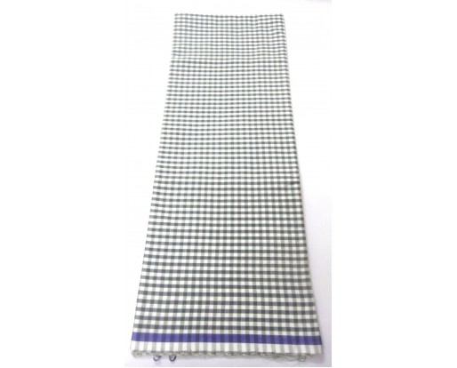 Men's 100% Cotton Sarong Lungi Dhoti Mundu Fabric Classy Checkered - Olive Green