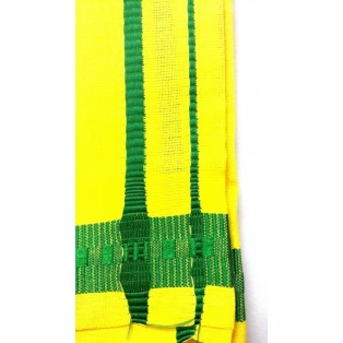 Men's Sarong Lungi Dhoti Mundu Fabric Night Beach Swim Cotton Yellow with Green