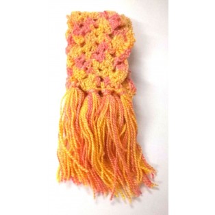 Scarf Wrap Muffler Neck Warmer Soft Acrylic Handmade Crochet Woman Boho Chic S1