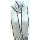 Scarf Wrap Muffler Neck Warmer Soft Acrylic Handmade Crochet Woman Boho Chic S4