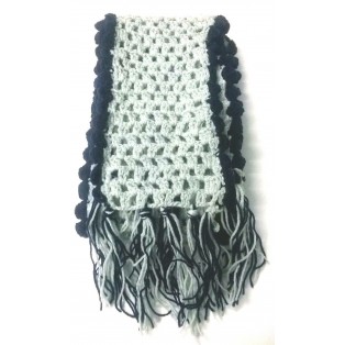 Scarf Wrap Muffler Neck Warmer Soft Acrylic Handmade Crochet Woman Boho Chic S4