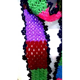 Scarf Wrap Muffler Neck Warmer Soft Acrylic Handmade Crochet Woman Boho Chic S10