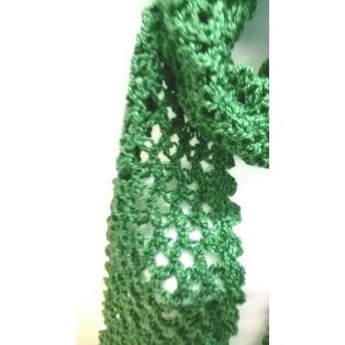 Scarf Wrap Muffler Neck Warmer Soft Acrylic Handmade Crochet Woman Boho Chic S12