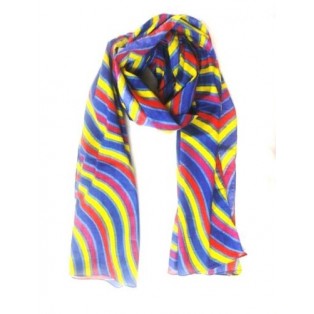 Men Women Unisex Cotton Scarf Scarves Wrap Multicolor Stripes LGBTQ