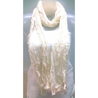 Scarf Muffler Neck Warmer Crush Wrinkle Viscose Fabric Boho Fashion Men Women 45