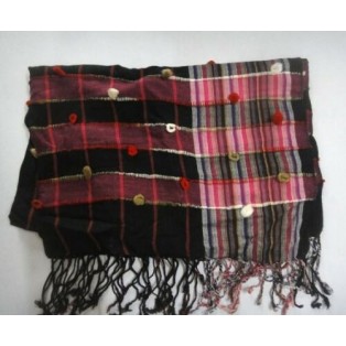 Men Women Unisex Soft Cotton Checkered Scarf Stole Wrap Head Neck Warmer Stripes