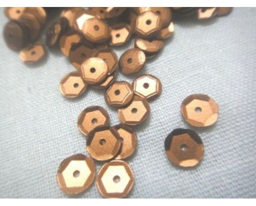 Copper Orange - 15 grams - 6 mm - DIY Loose Cup Sequins Paillette Sewing